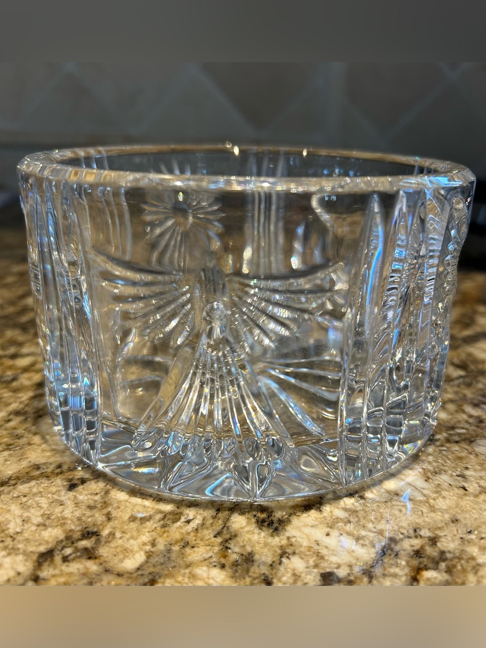 Waterford Crystal Millennium Pattern Bowl champagne wine Bowl/coaster EUC
